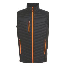 Regatta Navigate Hybrid Bodywarmer Black/Orange Pop Medium 39.5" Chest