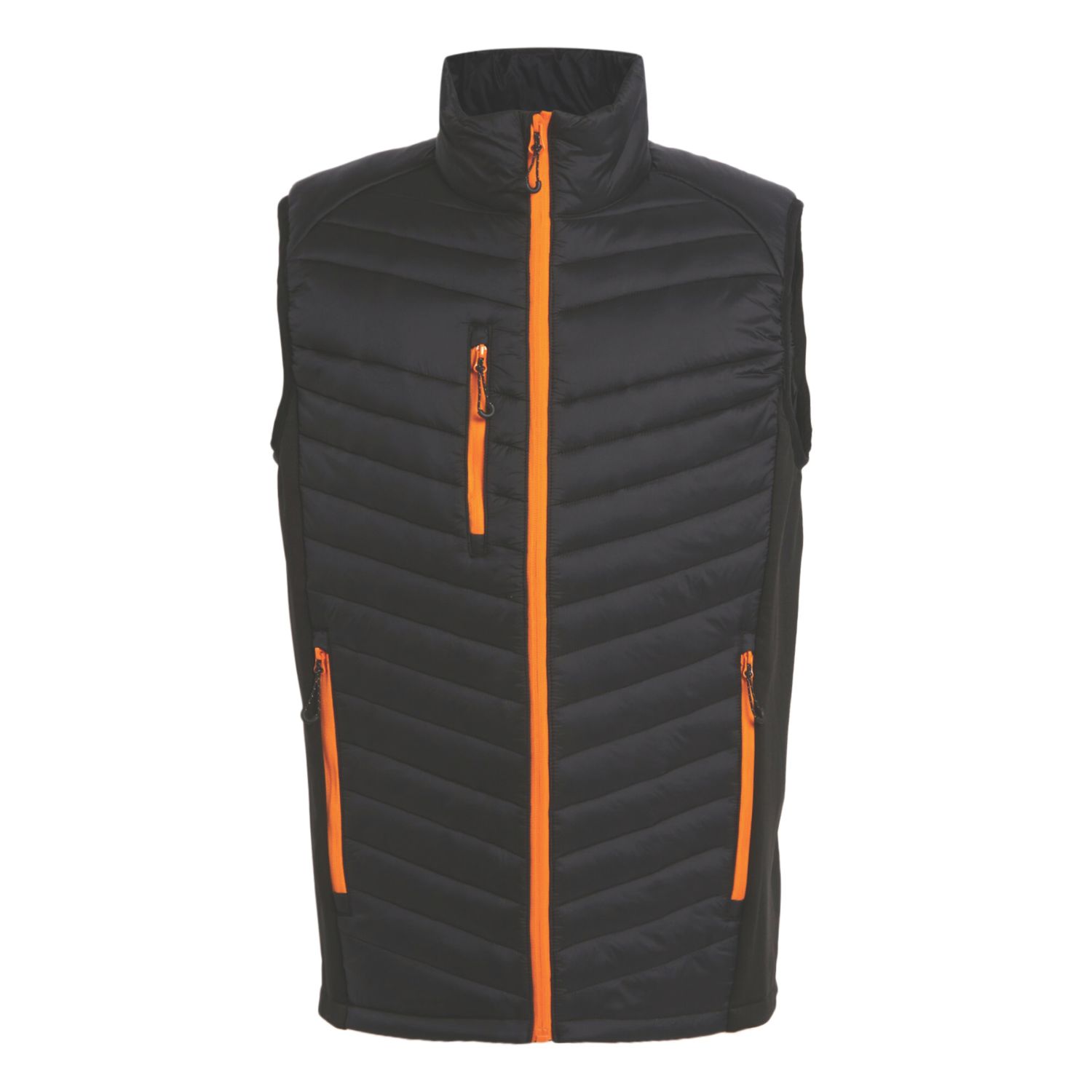 Regatta Navigate Hybrid Bodywarmer Black/Orange Pop Medium 39.5" Chest (115VF)