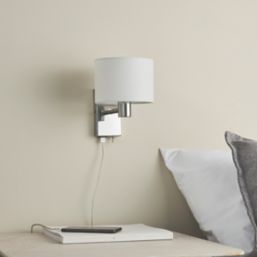 Quay Design Perry Wall Light with USB Chrome