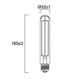 Sylvania TOLEDO VINTAGE E27 T32 LED Light Bulb  550lm 7W