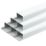 Deta TTE uPVC White Mini Trunking 38mm x 25mm x 2m 4 Pack