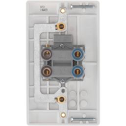 British General  45A 1-Gang DP Cooker Switch White with LED