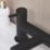 ETAL Juke Matt Black 112mm Deck Mounted Lever 2 Tap Holes Bath Mixer Tap