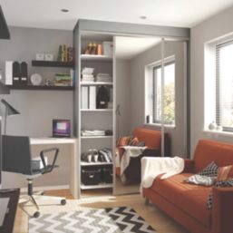 Spacepro Wardrobe End Panel Silver 2800mm x 620mm