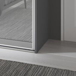 Spacepro Wardrobe End Panel Silver 2800mm x 620mm