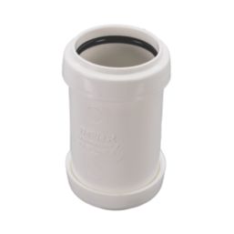 FloPlast Push-Fit Straight Coupler White 32mm x 32mm