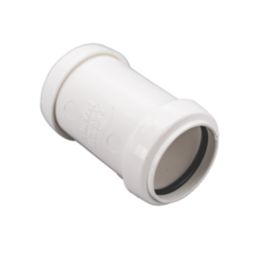 FloPlast Push-Fit Straight Coupler White 32mm x 32mm