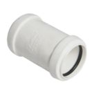 FloPlast Push-Fit Straight Coupler White 32mm x 32mm