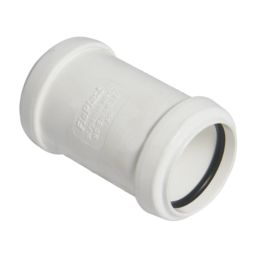 FloPlast Push-Fit Straight Coupler White 32mm x 32mm
