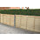 Forest Super Lap  Fence Panels Natural Timber 6' x 3' Pack of 9