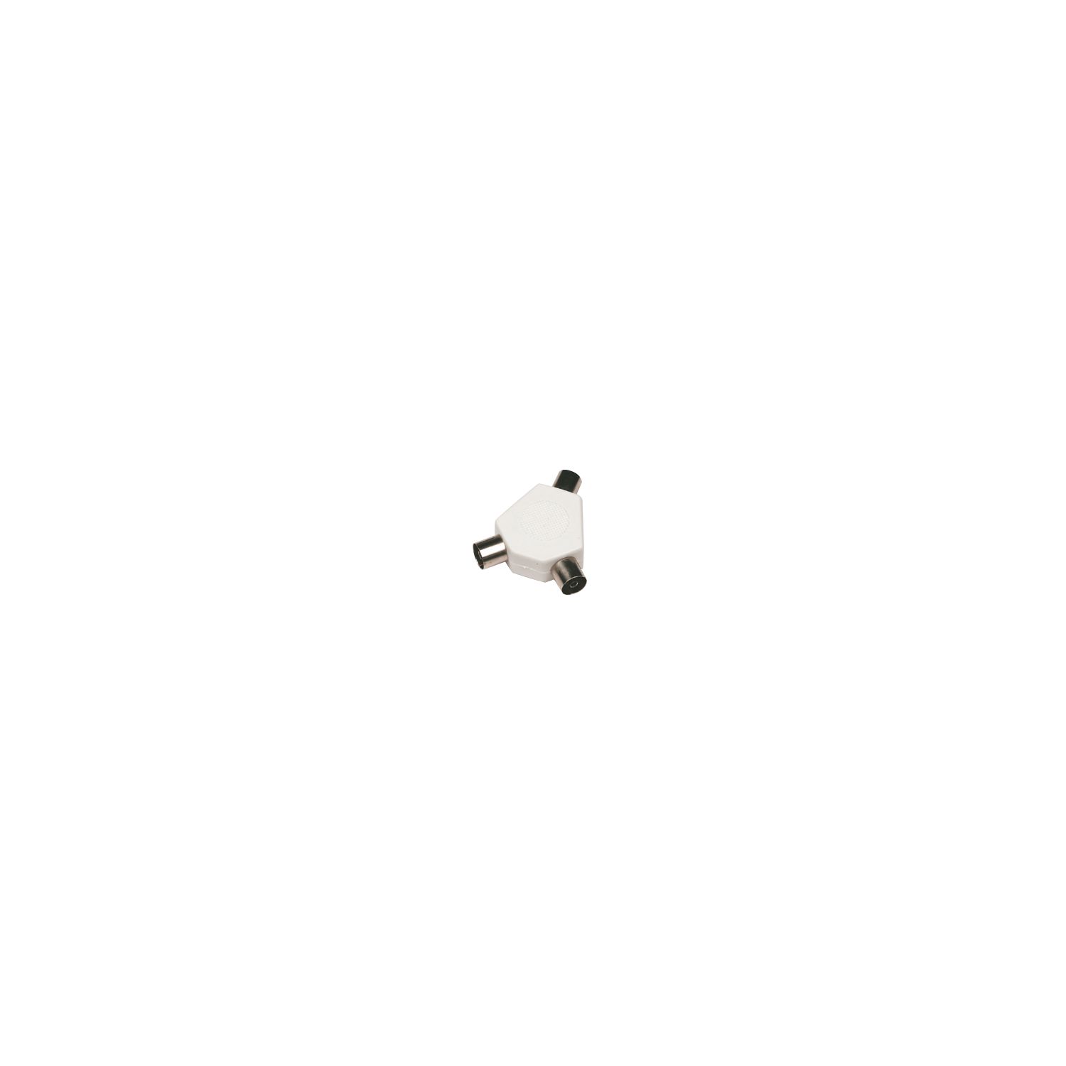 Essentials Coax (Male) to F-Plug (Male) 2-Way Y-Splitter (11650)