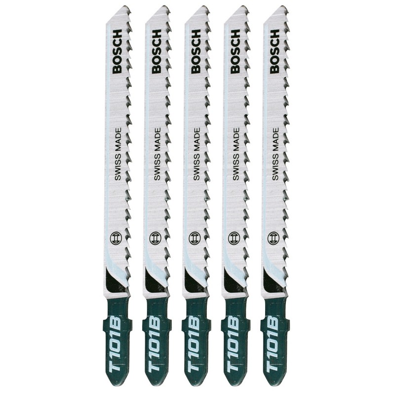 Bosch T101B Wood Jigsaw Blades 100mm 5 Pack
