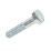 Easyfix  Bright Zinc-Plated Carbon Steel Hex Bolts M8 x 100mm 50 Pack