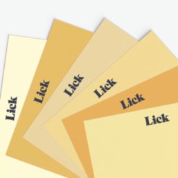 LickPro  Yellow Peel & Stick Paint Samples 6 Pack