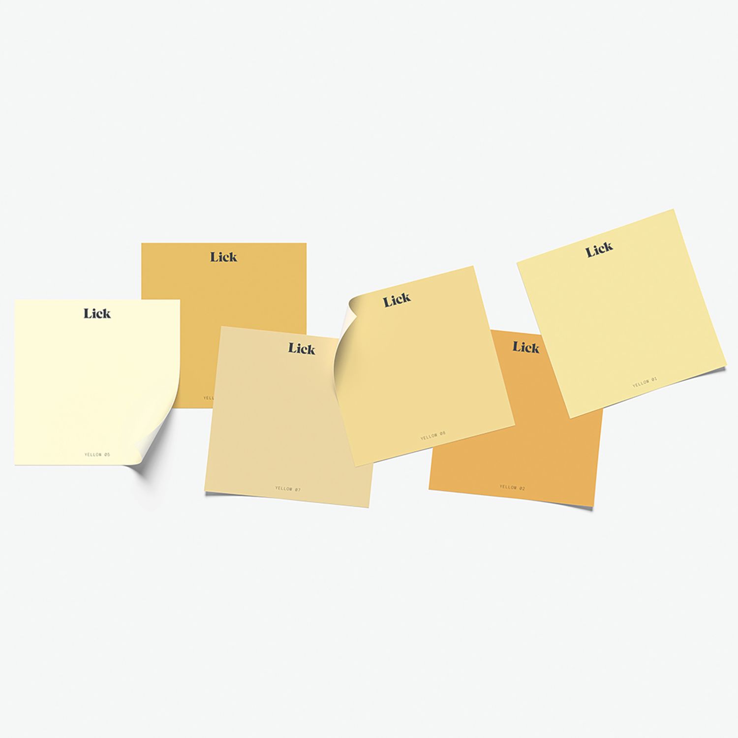 LickPro Yellow Peel & Stick Paint Samples 6 Pack (116AC)