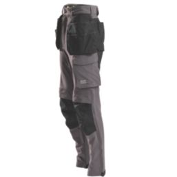 Hard Yakka Toughmaxx Lite Holster Work Trousers Graphite 36" W 32.5" L