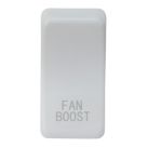 Knightsbridge 'FAN BOOST' Switch Cover Matt White