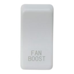 Knightsbridge 'FAN BOOST' Switch Cover Matt White
