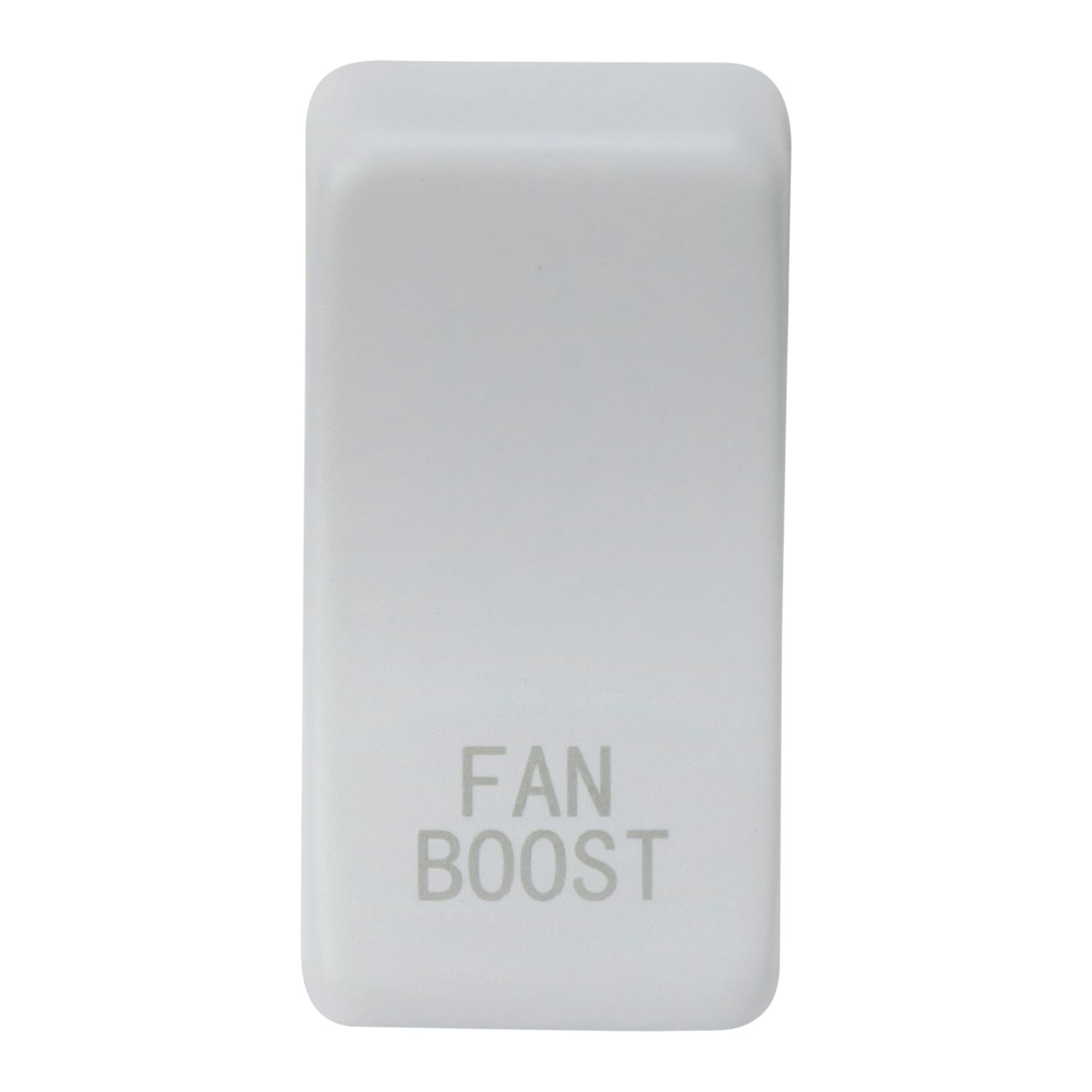 Knightsbridge 'FAN BOOST' Switch Cover Matt White (116CR)