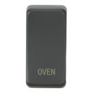 Knightsbridge 'OVEN' Switch Cover Anthracite