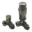 Reina Modal TRV 15mm x 15mm Oiled Bronze Corner & L/S Designer Thermostatic Radiator Valve & Lockshield