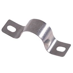 Schneider Electric Stainless Steel Conduit Saddles 25mm Silver 100 Pack