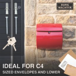 Burg-Wachter  Piano Post Box Red Gloss