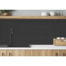 Wilsonart  Brushed Copper/Brushed Carbon Mid-Rise Splashback 3050mm x 600mm x 4mm