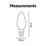 Calex  E14 Candle LED Light Bulb Gold 15lm 1W