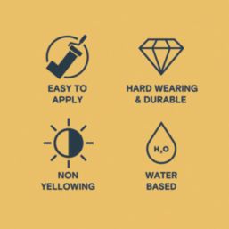 LickPro 2.5Ltr Yellow 03 Satin Water-Based Trim Paint