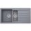 Abode Xcite 1.5 Bowl Granite Composite Kitchen Sink Grey Metallic Reversible 1000 x 500mm