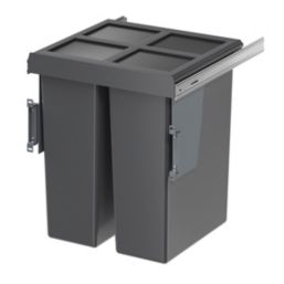 Essentials Vigote Pull-Out Bin Anthracite 64Ltr