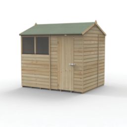 Forest Beckwood 7' 6" x 6' (Nominal) Reverse Apex Shiplap Timber Shed