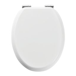 Pilica Soft-Close Toilet Seat Moulded Wood White