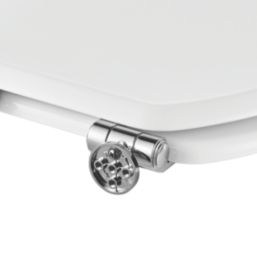 Pilica Soft-Close Toilet Seat Moulded Wood White