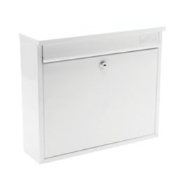 Burg-Wachter Elegance Post Box White Powder-Coated