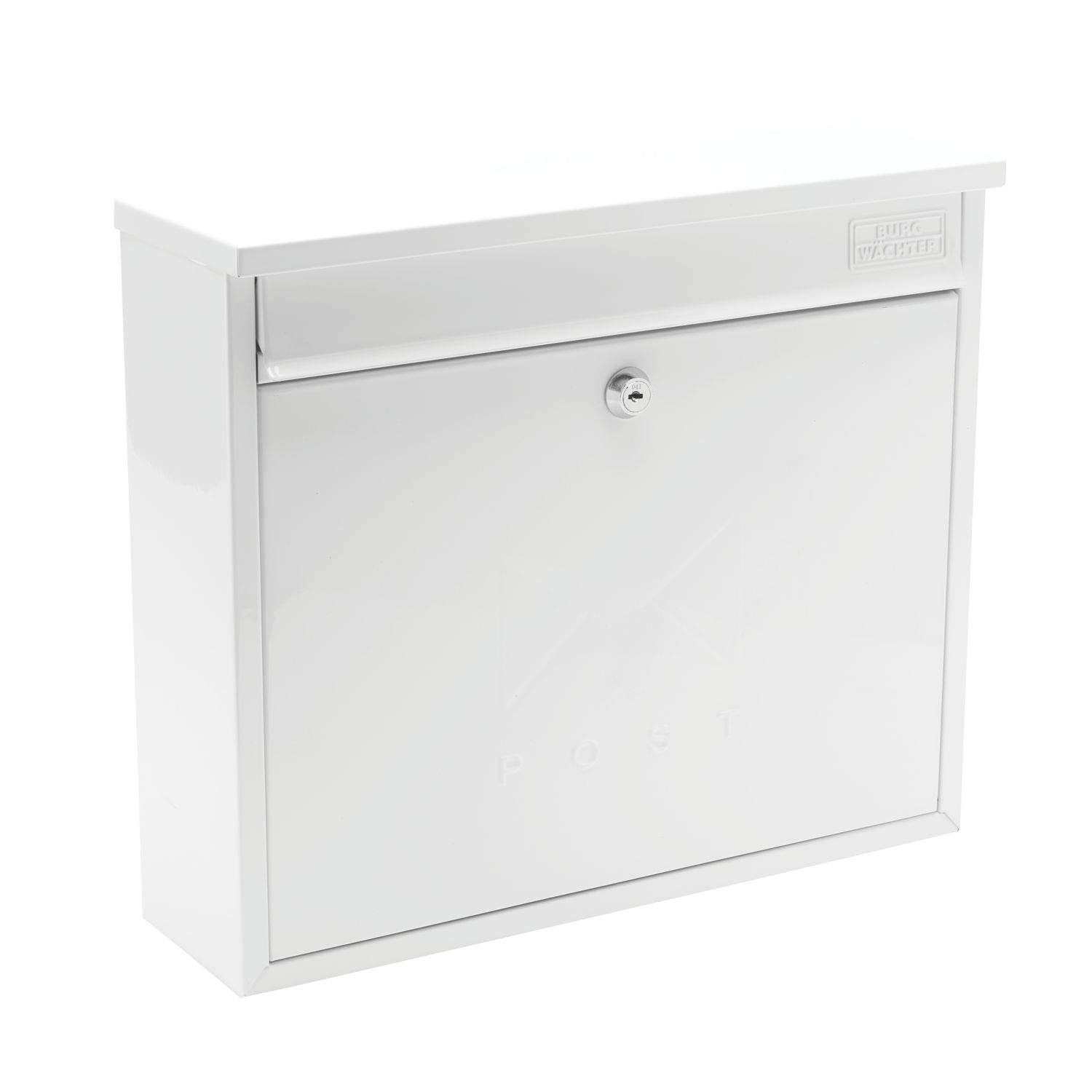 Burg-Wachter Elegance Post Box White Powder-Coated (116TY)