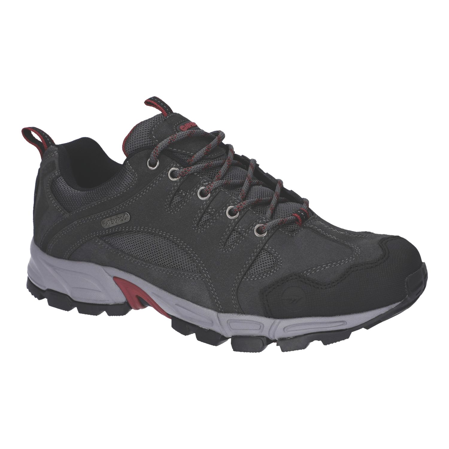 Hi-Tec Auckland Lite Size 9 Grey Waterproof Non Safety Trainers (116YG)