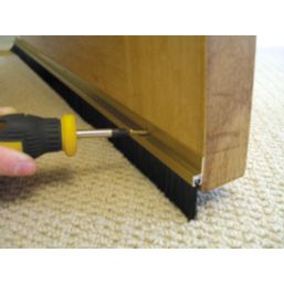 Stormguard Heavy Duty Brush Seal Gold Anodised 0.91m