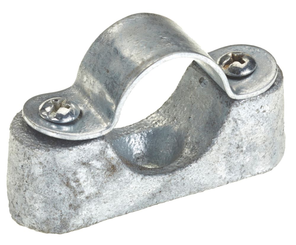 Deta Malleable Iron Heavy Distance Saddles 25mm Galvanised 10 Pack