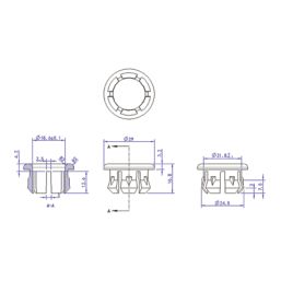 Black Basin Overflow Ring 22mm