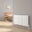 Reina Piatto Single 600mm x 595mm 1529BTU White Vertical Designer Radiator