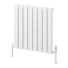 Reina Piatto Single 600mm x 595mm 1529BTU White Vertical Designer Radiator