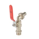 Flomasta Union Bib Cock 138mm H x 75mm L 1/2" x 3/4"