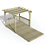 Forest Ultima 16' x 8' (Nominal) Flat Pergola & Decking Kit with 2 x Balustrades & Canopy