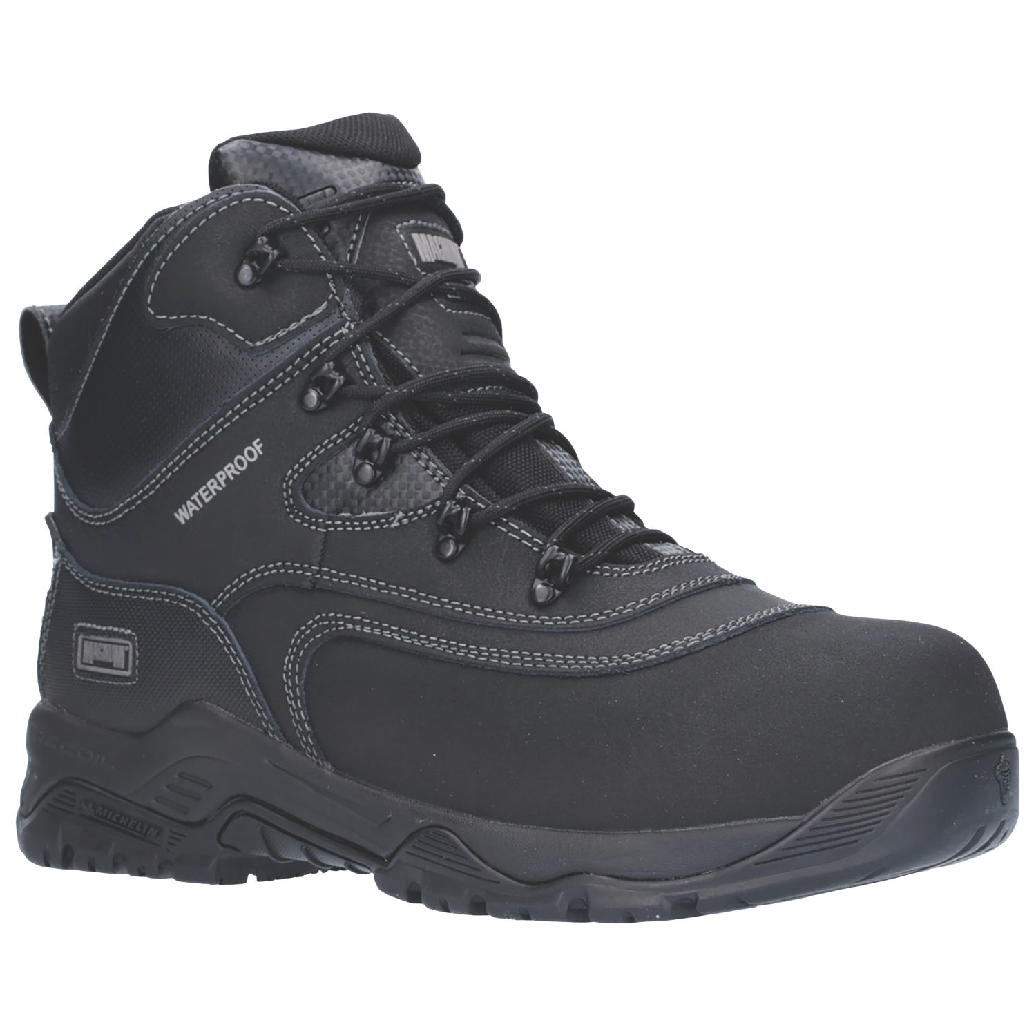 Magnum Broadside 6.0 CT CP WP Size 12 Black Waterproof Safety Boots (117FP)