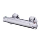 Mulga Exposed Single Outlet Thermostatic Silver Mixer Shower Valve