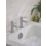 Bristan Mila Chrome 140mm Deck Mounted Lever 2 Tap Holes Bath Pillar Tap