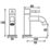 Bristan Mila Chrome 140mm Deck Mounted Lever 2 Tap Holes Bath Pillar Tap