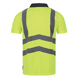 Regatta Pro Hi-Vis Polo Shirt Yellow / Navy X Large 46" Chest
